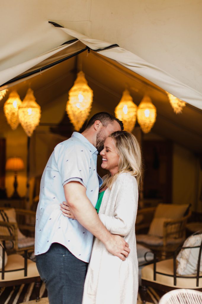 Glamping engagement photos, sandy pines campground, maine wedding photographer, kennebunkport maine photographer, maine tinker photography