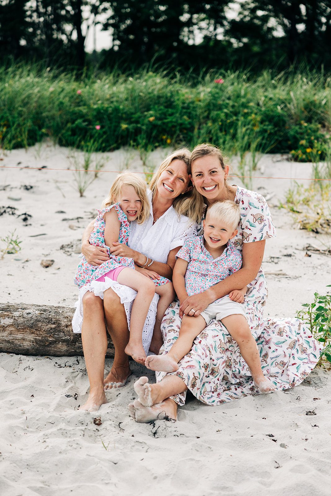 Cape Elizabeth Maine Coastal Family Photography Session at Crescent Beach