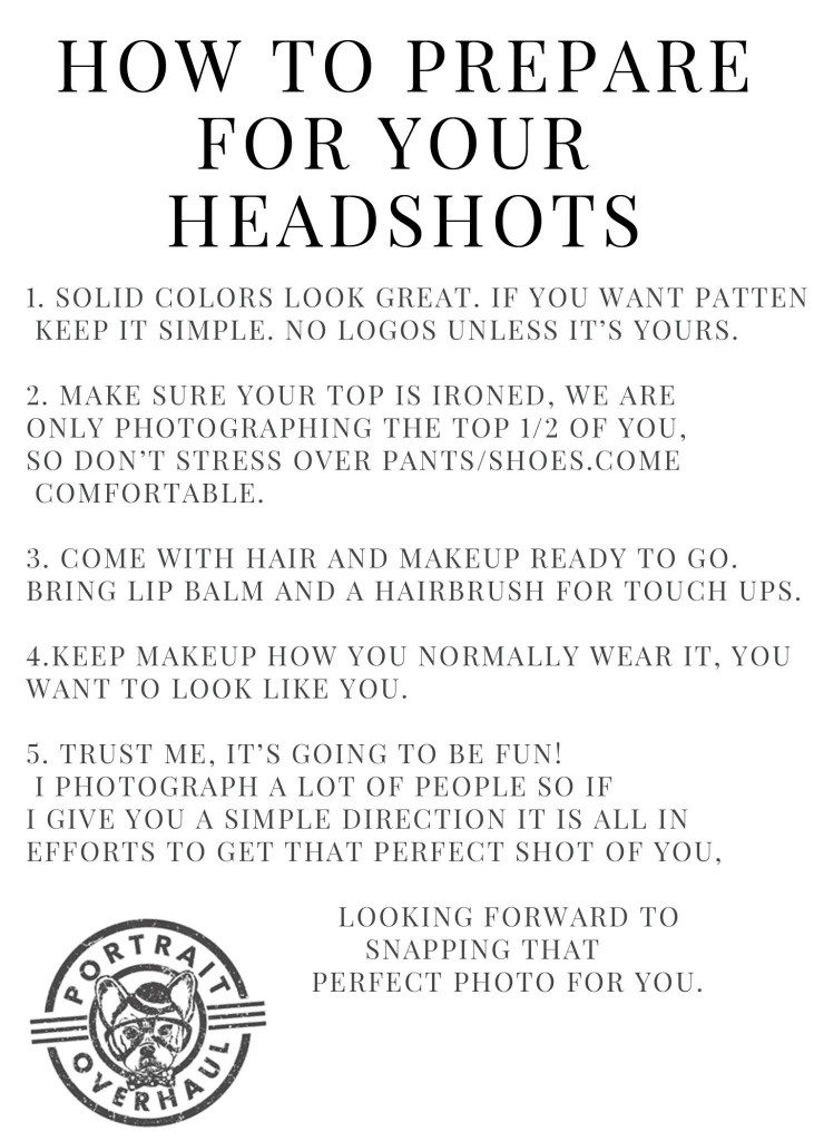 headshots, portrait overhaul, getting ready for headshot, small business, social media