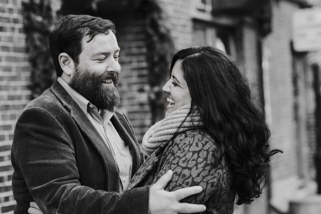 downtown portland engagement session, maine tinker photography, maine wedding photographer
