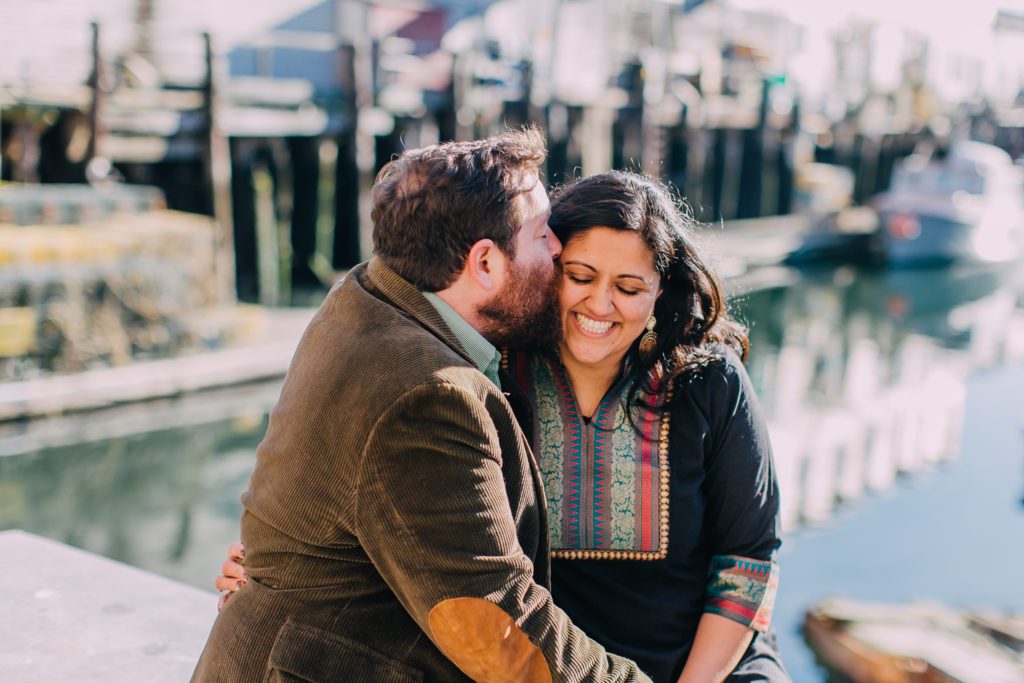 downtown portland engagement session, maine tinker photography, maine wedding photographer