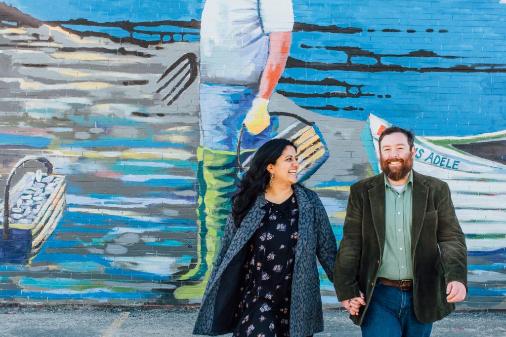 downtown portland engagement session, maine tinker photography, maine wedding photographer, engagement poses