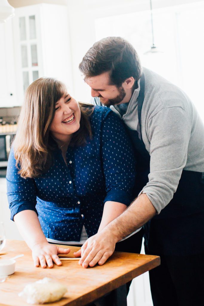 in home cooking/life style engagement photos 